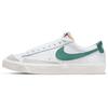 Blazer 77 Leather Casual Slip-Resistant Shock-Absorbing Durable Low-Top Sneakers Women Sneakers White Green Gray DC4769-112