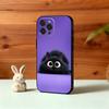 Милый маленький A-Животные Чехол для телефона для iPhone 16 15 14 13 12 11 Pro Max Plus, 5G Мягкий Черный Чехол