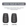 ABS Carbon Fiber Car Key Case Cover For Toyota Prius Camry Corolla CHR C-HR RAV4 Land Cruiser Prado Protector Shell Accessories