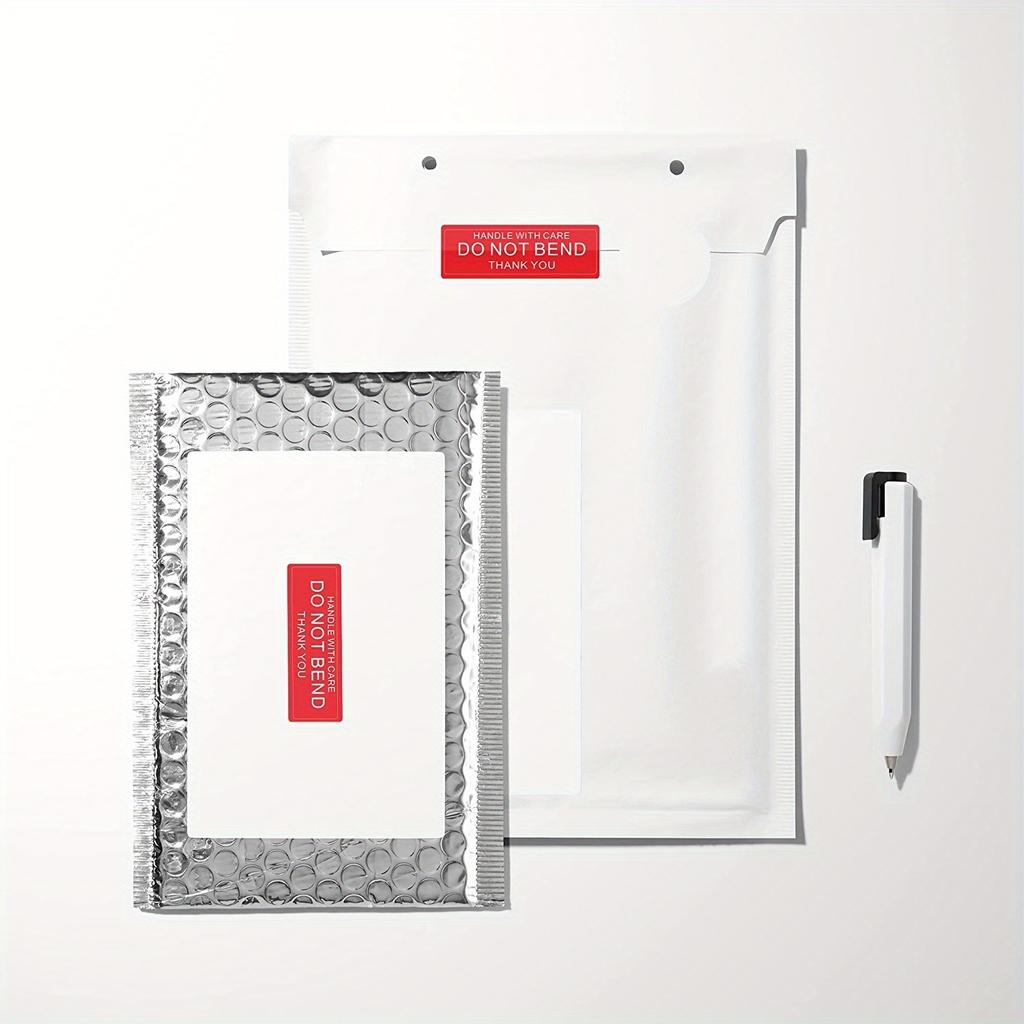 Each Measuring 3 by 1 Inch, with Messages Such As 'Handle with Care', 'Fragile', 'Do Not Bend', 'Thank You', And 'Warning'. These Are Permanent Adhesi