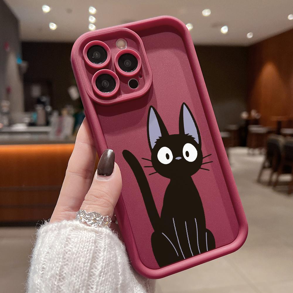 Аниме Чехол для телефона с кошкой Кики для Xiaomi Redmi Note 14 13 12 12S 11 11S 10 9 Pro Plus A5 A3 14C 13C 12C 10C 9C 4G 5G Мягкий чехол