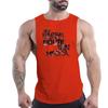 Summer Adult Men'S Outdoor Fitness Casual Sports Crew-Neck Vest Creative Letter Pattern 2d Print Quick-Drying Sleeveless Shirt