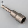 1Pc 1/4 Inch Hex Shank Tool 6-19mm Socket Magnetic Nut Driver Adapter Drill Bit