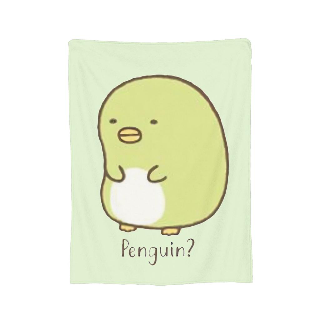 Sumikko Gurashi Penguin Knitted Blanket Flannel  Ultra-Soft Throw Blanket for Airplane Travel Bedspread