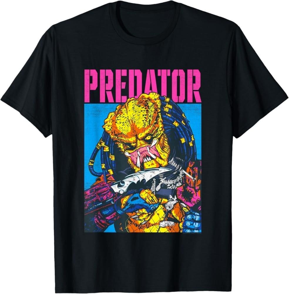 Rare Hot Predator Movie Design Graphic Black S to 5XL Shirt SN615