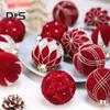 12Pcs Christmas Ball Ornaments Shatterproof Plastic Xmas Tree Hanging Baubles for Holiday Party Wedding Decoration