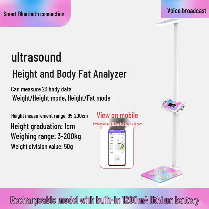 Xiaobaiceng PCF08 Ultrasonic Smart Body Composition Scale (CN version)