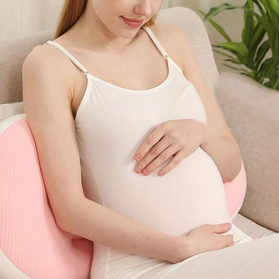 Подушка для беременных, очень мягкая износостойкая застежка-молния, съемная двусторонняя подушка для поддержки спины живота для женщин