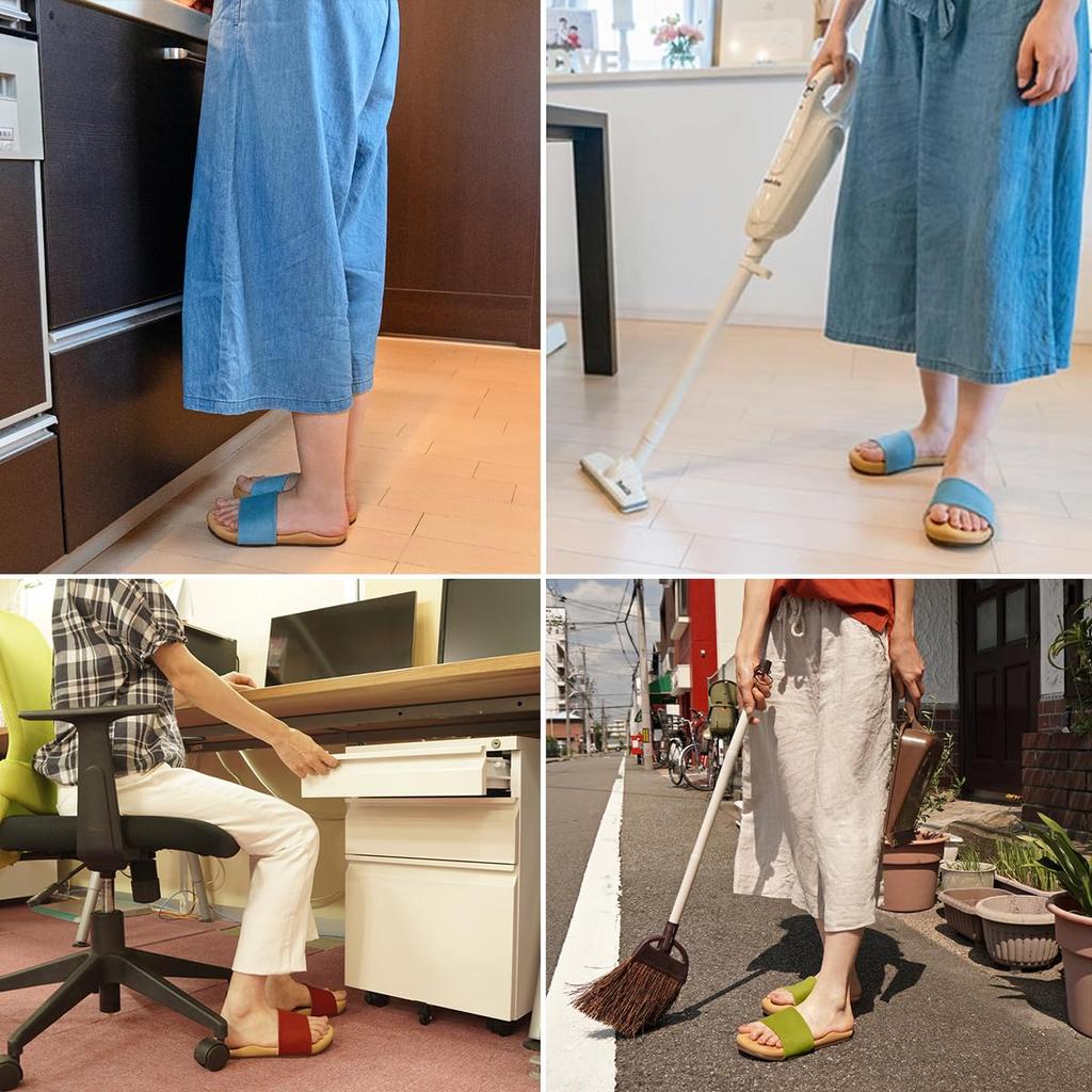 Belle Sofa от Yasashii Shoe Diet Комнатные тапочки для здоровой стильной тренировки пальцев ног DRFT2 Day Сделано в Японии и Студийные тапочки, Женские, Тапочки,