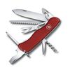 VICTORINOX Outrider Knife Red Outdoor Fishing Swiss Army Knife Multifunctional Camping Saw Included Swiss Made Jutoku Knife with 14 Functions