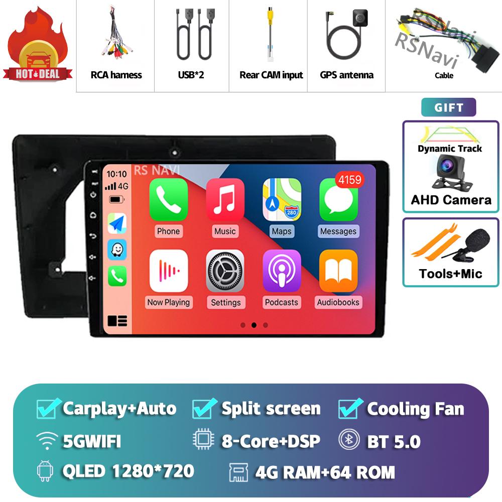 Android 14 Carplay Car Radio для Citroen C5 2009 Мультимедийный видеоплеер Навигация GPS Стерео 2Din DVD AI Voice 360 Камера DSP