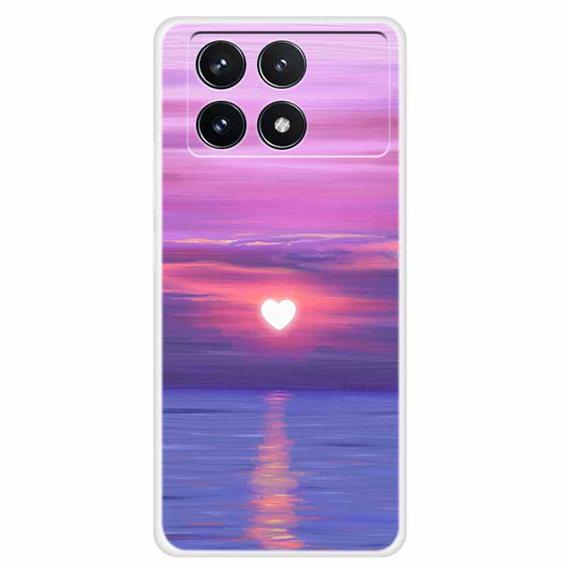 Clear Cover For Xiaomi Poco F6 Pro Case 2024 Paint Soft Silicone TPU Back Cases For Xiaomi Poco F6 Pro 5G Phone Cover Capa Coque