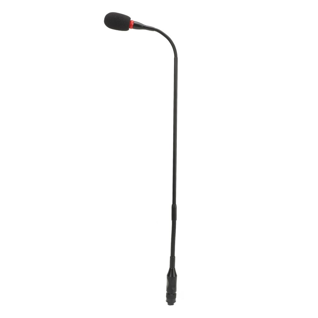 23.2in Gooseneck Condenser Microphone 3 Pin Straight Plug In Flexible Aluminum Alloy Gooseneck