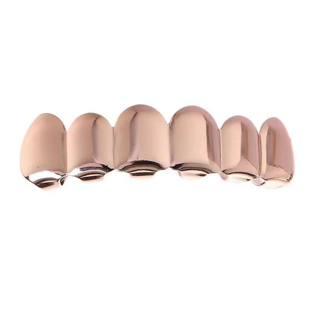 Stylish Hip Hop Grillzs Set for Top and Bottom Teeth Removable Tooth Caps Easy Install Dental Accessories for Parties