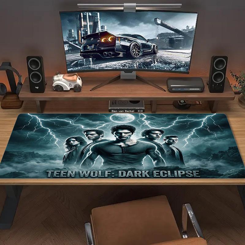 Teen Wolf Color Mouse Pad Large Gaming Table Cushion Non-slip Laptop Tablet Big Mousepad XXL Mat Mini PC Playmat With Lock edge