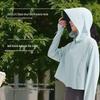 Beneunder Women's Ice Silk Sun Protection Hooded Shawl UL002