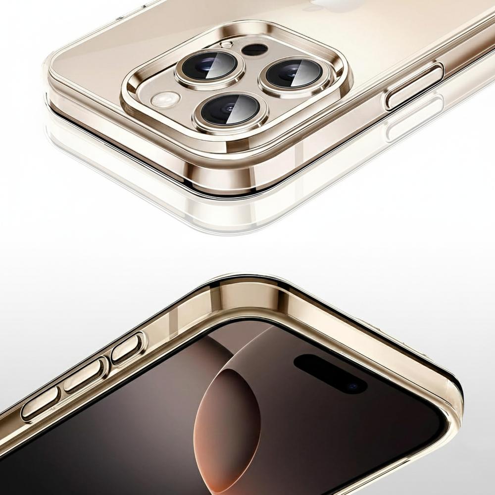 UrbanPalm Case for iPhone 16 Pro, Silicone, Transparent