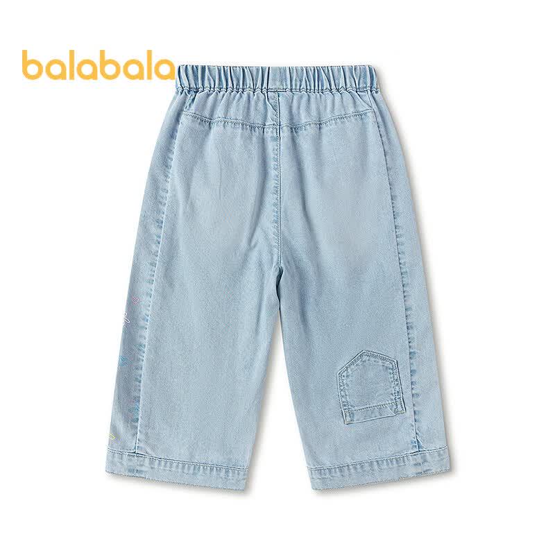 Летние Джинсовые Брюки Широкие Девочке Balabala