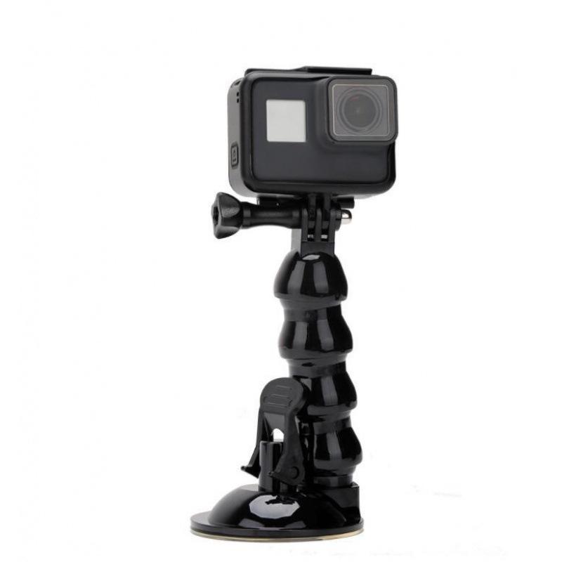 Крепление GoPro на присоске со змеиным кронштейном: Универсальный 4-секционный держатель для экшн-камеры для автомобиля.