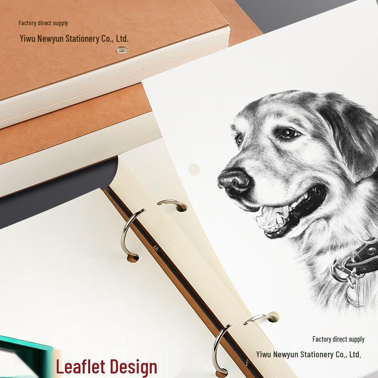 A4 Loose-Leaf Detachable Thickened Sketchbook for Art Students - 8K/32K Portable Drawing Book, Perfect for Kindergarten Use