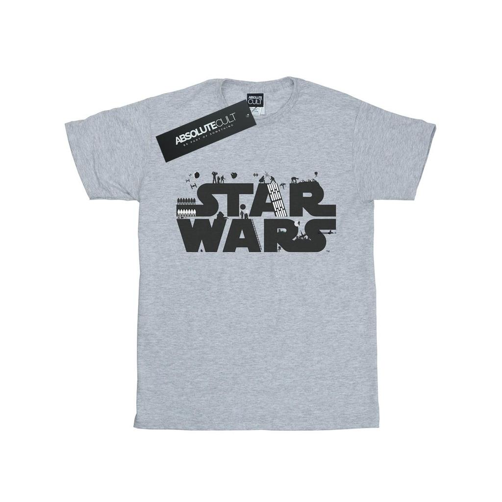 Star Wars Womens/Ladies Minimalist Logo Cotton Boyfriend T-Shirt