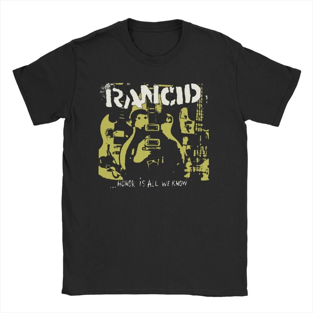 Rancid All Members Music T-Shirt Unisex Women Casual Pure Cotton Tee Shirt Round Collar Short Sleeve T Shirts Gift Idea Tops