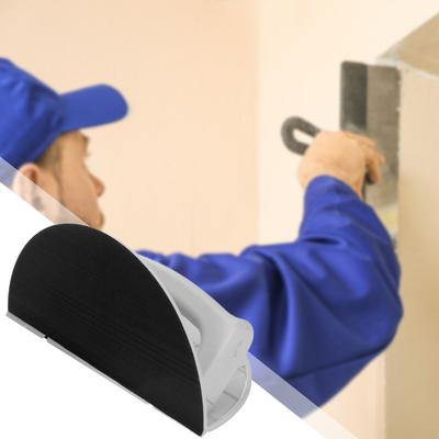 Многофункциональный Полукруглый Угловой Шлифовальный Инструмент с Наждачной Бумагой Практичный Инструмент для Шлифовки Внутренних Углов Держатель для Шлифовальной Бумаги для Гипсокартона