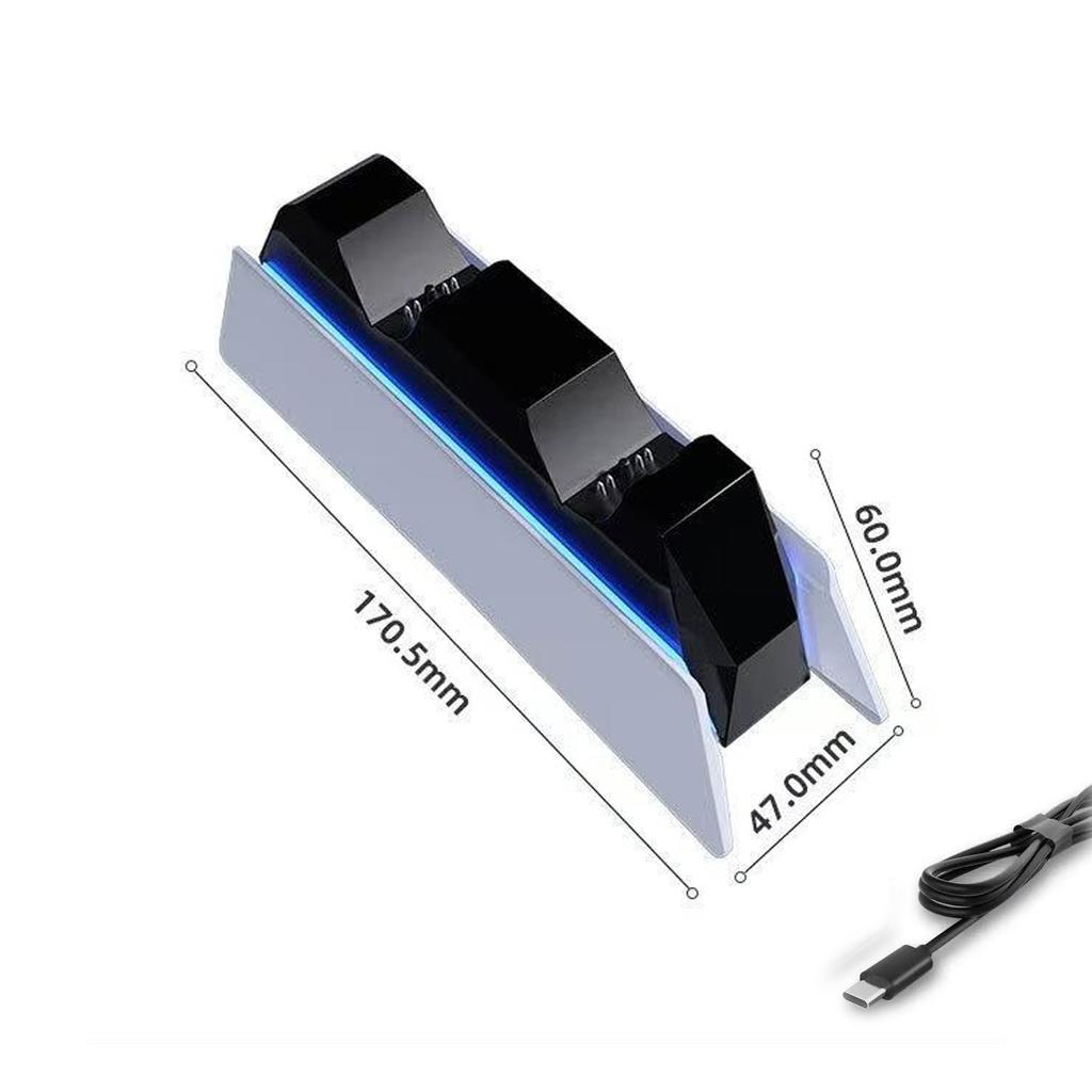 Для PS5 Type-C Станция зарядки DualSense Двойная док-станция Зарядная подставка для беспроводного игрового контроллера PlayStation 5 DualSense