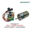 Bringsmart 37GA520 DC 12 Volt Motor Gear Motor Mini DC Reduction Geared Motor High Torque Reversible Speed Regulation