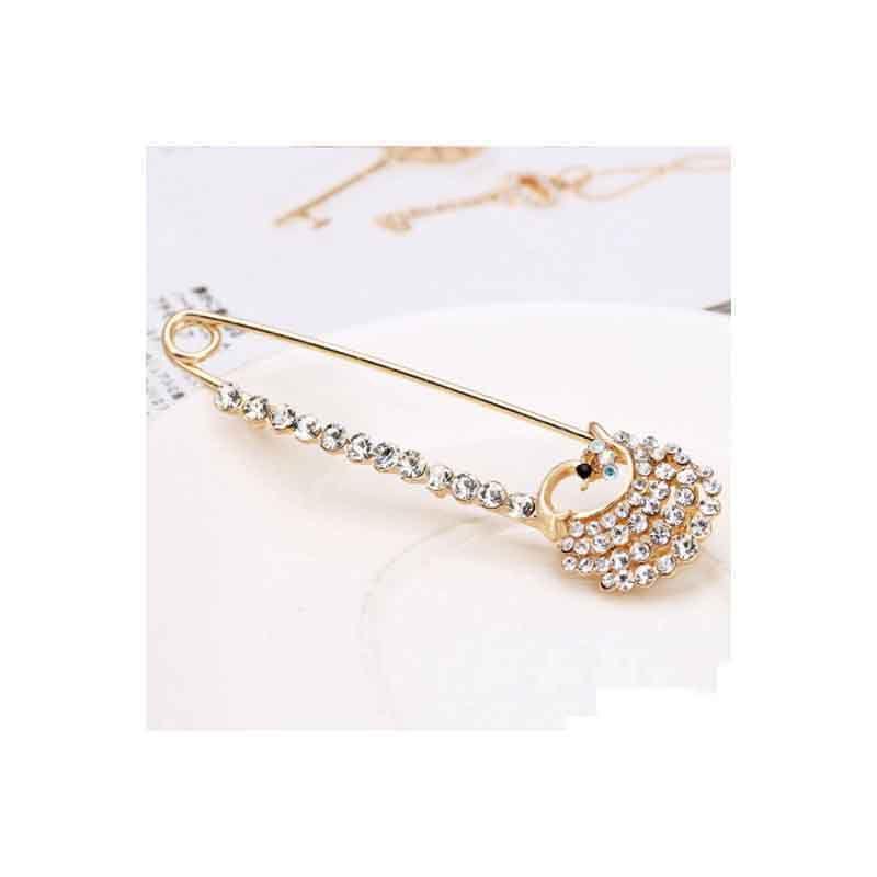 Exquisite Women Fashion Crystal Rhinestone Butterfly Corsage Jewelry Piece