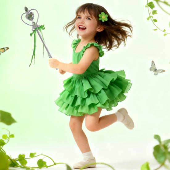 Волшебные палочки в форме сердца для детей, девочек, аксессуары для нарядов принцесс, волшебная палочка феи с искусственным кристаллом для рождественской вечеринки, Хэллоуина, костюма для косплея