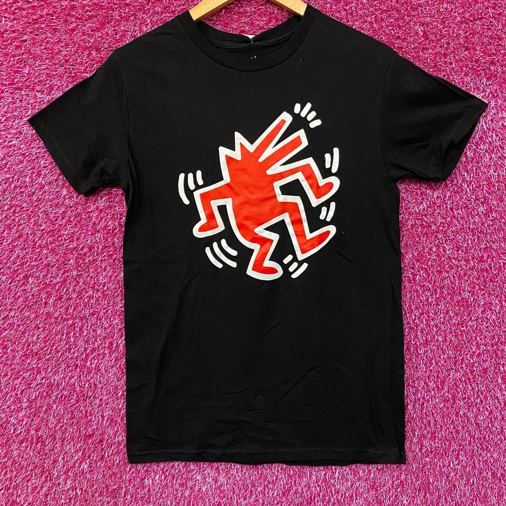 Keith Haring Dancing Dog Graphic Design T-shirt