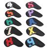 PU Golf Club Head Cover Golf Iron Club Head Covers Headcovers for Golfer Lovers Dazzling Colorful
