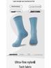 Men's and Women's Anti-Odor Reflective Cycling and Running Mid-Calf Socks