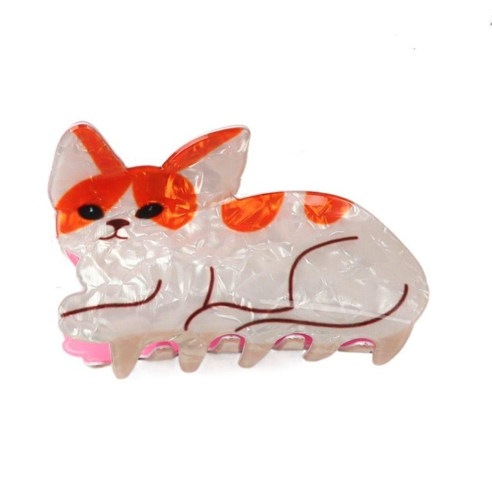 Dog Cat Hair Claw Cartoon Acrylic Animal Hair Clip Cute Animal Shark Clip  Party