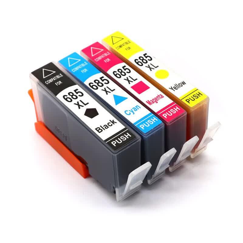 Compatible HP 685XL High-Yield 4-Color Ink Cartridge Set