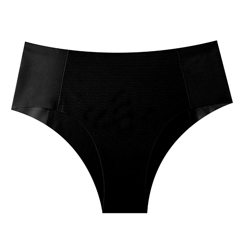 Женские Весна-Лето Сексуальные Прозрачные Однотонные Ледяной Шелк Высокая Посадка Без Следов Тип Слипы