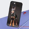 Чехол для телефона с изображением добермана для iPhone 16 15 Pro Max 12 13 Mini 11 14 Pro Max XR 16 15 Plus 16e Чехол Coque