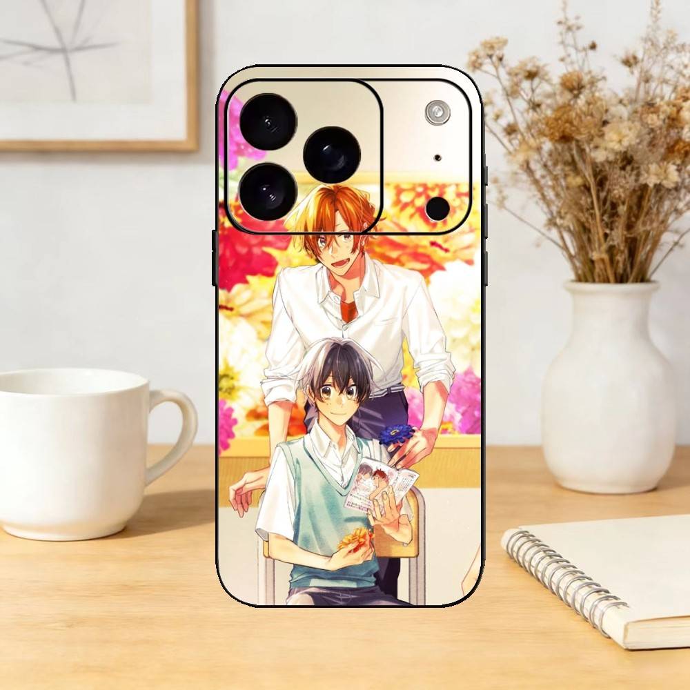 Sasaki to Miyano BL Чехол для телефона Силиконовый черный Мягкий Для IPhone 17,16,15,14,13,12,11,SE,Plus Pro Max