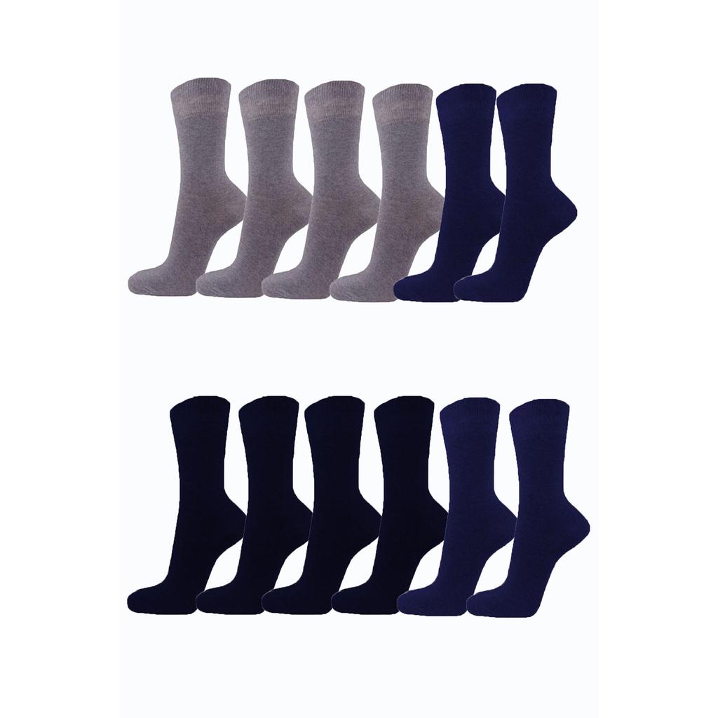 12 шт., мужские носки для мальчиков-официантов, хлопковые однотонные, не стягивающие