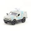 1/32 Alloy Pull Back Armored Off-road Vehicle Model, Military-style Armed Car Toy, Simulation Sound and Light
