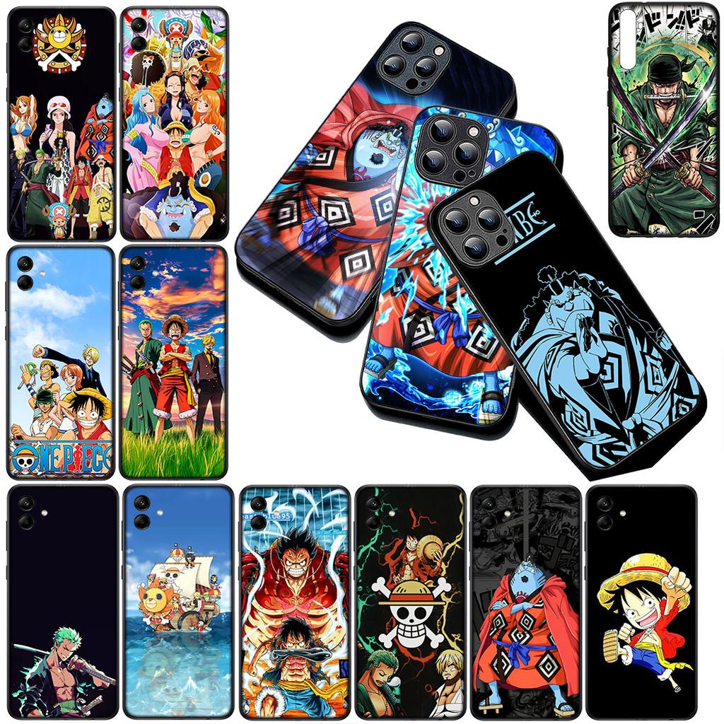 for Samsung Galaxy S10 S8 S9 Plus A33 A34 A31 70 A71 A72 Note 20 9 8 S10E Phone Case One Pieces Luffy Roronoa Zoro Jinbe Sanji