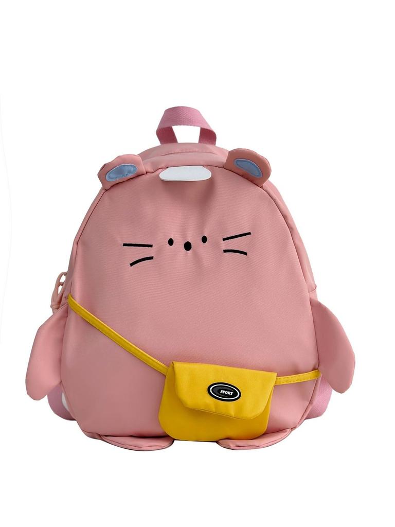 Cartoon Cute Cat Kids Backpack Lightweight Nylon Bag For School And Use Outdoor
