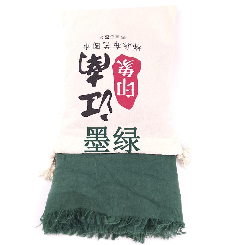 Bright red cotton-linen scarf for photography, desert sun protection shawl, beach travel scarf, Qinghai Chaka Salt Lake gauze scarf for women