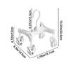 360° Rotatable H Shaped Trouser Hanger Quick Drying Wind-Resistant Underwear Drying Rack Space Saving Efficient Pants Hanger