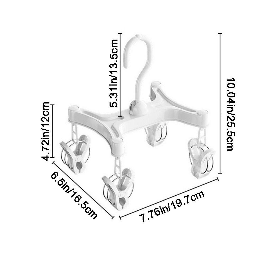 360° Rotatable H Shaped Trouser Hanger Quick Drying Wind-Resistant Underwear Drying Rack Space Saving Efficient Pants Hanger