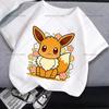 Pokemons Kids Clothing Summer Anime Printed Tops Cartoon Fashion Short Sleeve Loose Casual Tee Popular Design Girl Boy T Shirts