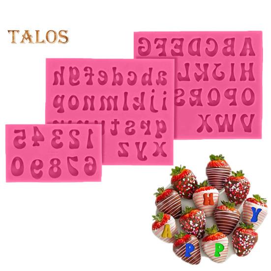 Форма для торта, легкосъемные инструменты для выпечки, гибкая, удобная, с большой буквой алфавита, помадка, шоколадная силиконовая форма, кухонные принадлежности