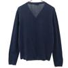 Cruciani Made In Italy Long Sleeve V-neck Cotton Knit Cardigan 48 Navy Men's Used