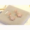 Design Sense Cold Wind Small Lock Fashion Zirconia Sparkling Classic Stud Earrings for Women Dazzling Female Elegant Accessories Timeless Jewelry